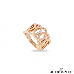 Audemars Piguet Rose Gold Diamond Millenary Ring